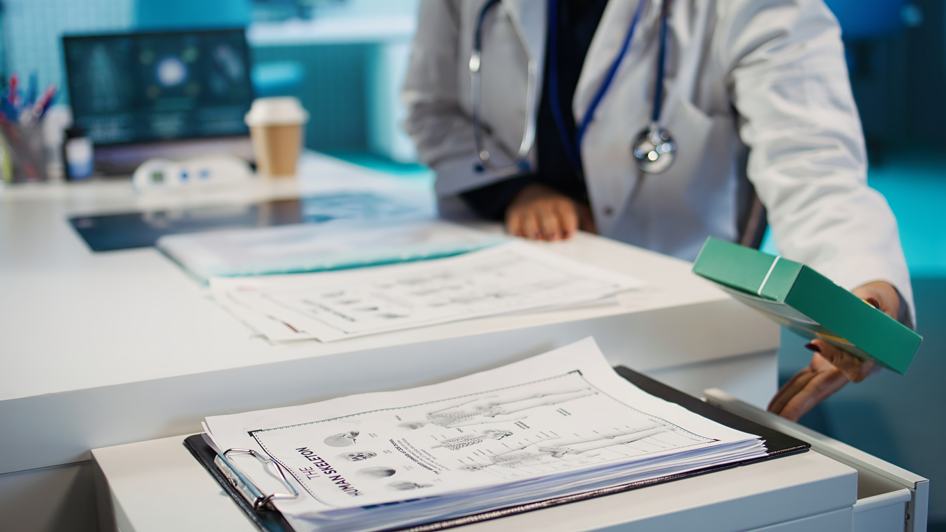 doctor providing medicaments and research
